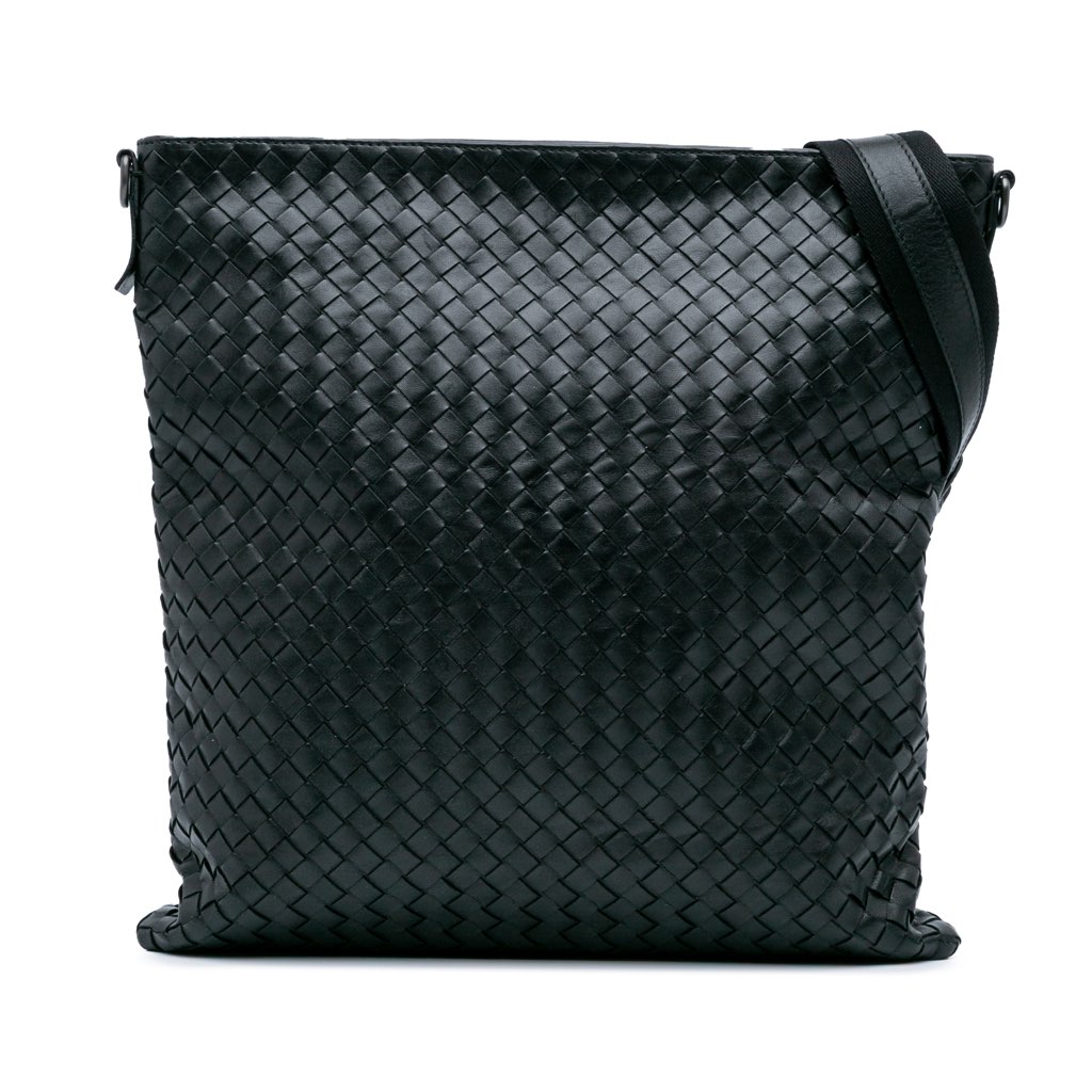 Bottega Veneta Leather Intrecciato Crossbody