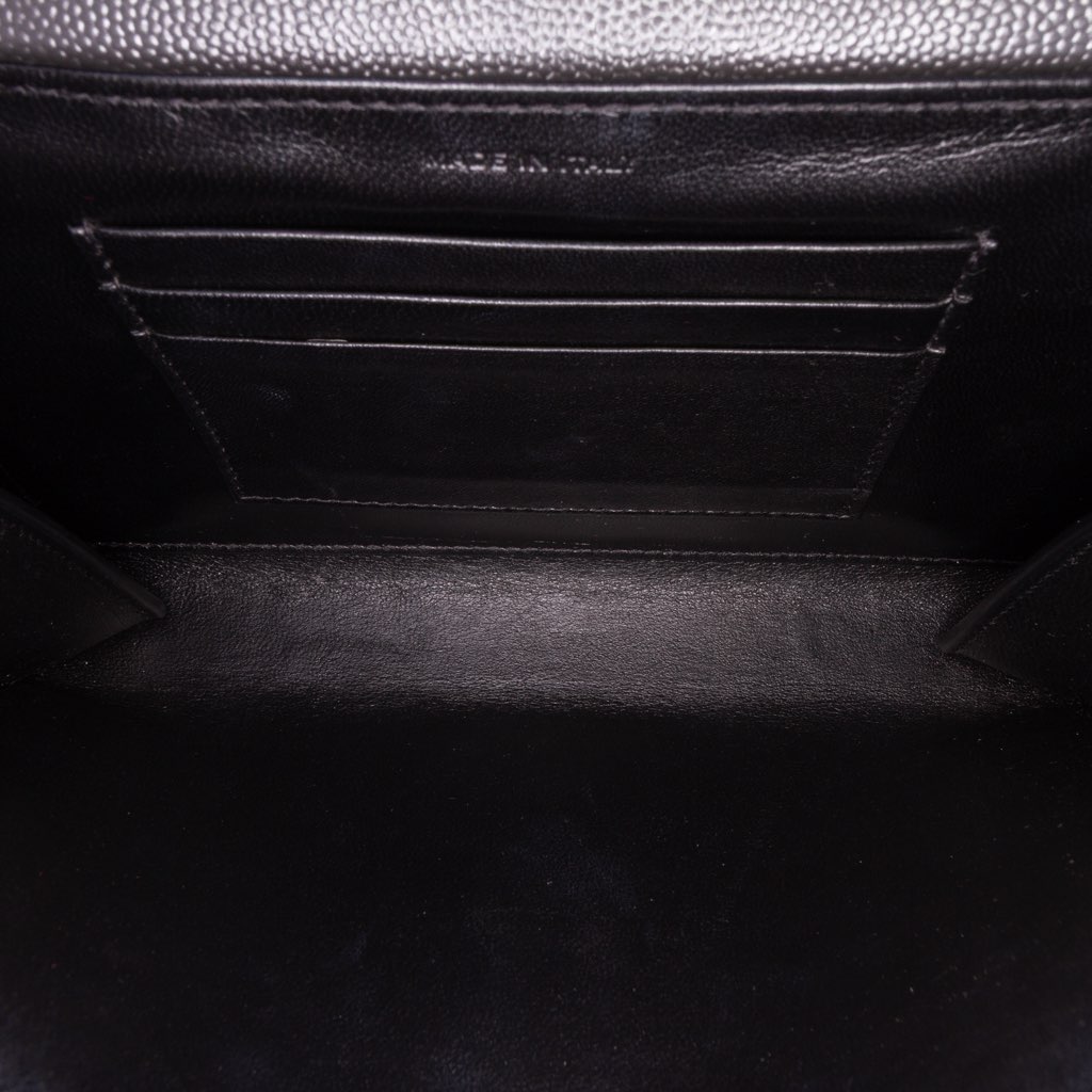 Saint Laurent Grain De Poudre Monogram Cassandra Chain Wallet - 4