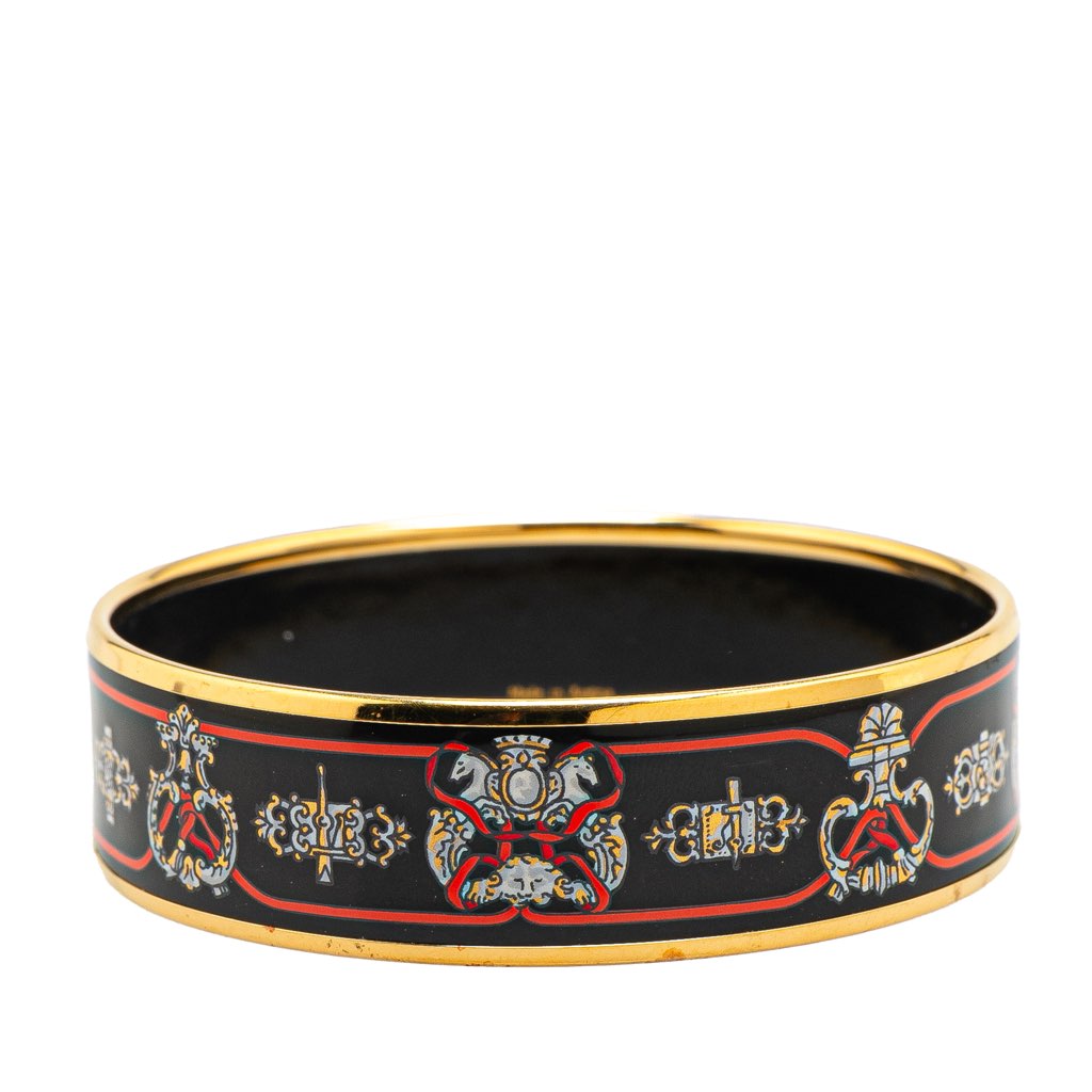Hermès Wide Horse Enamel Bangle 65 - 3
