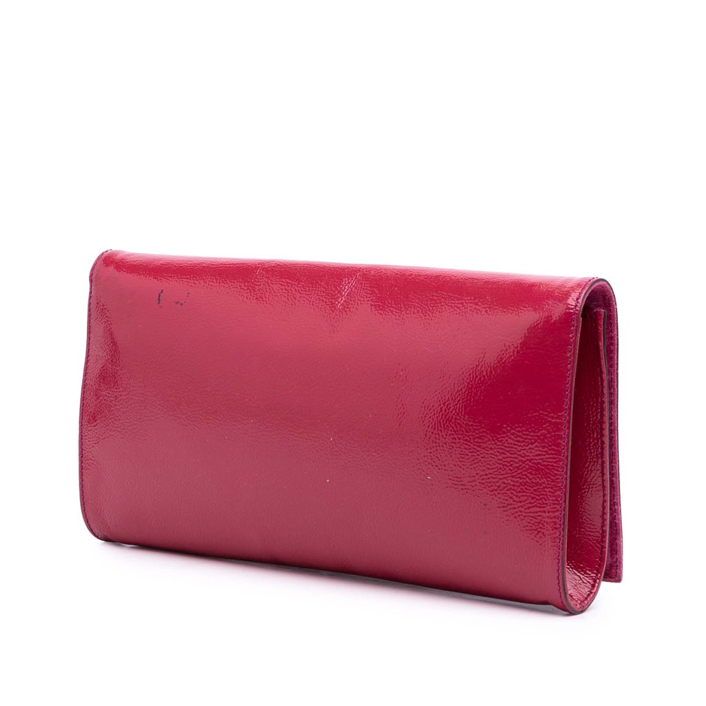 Gucci Soft Patent Soho Disco Clutch - Back view