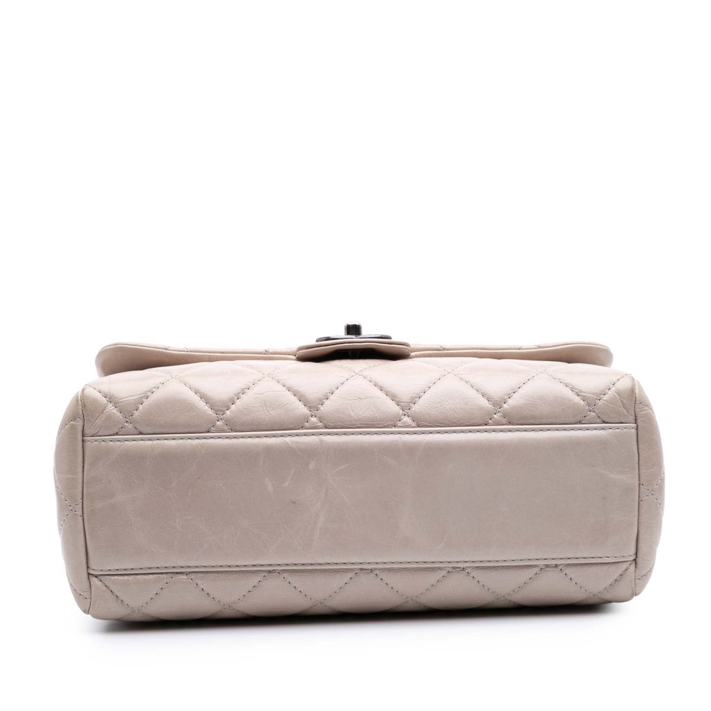 Chanel Large Quilted Glazed Calfskin Coco Soft Flap - 3