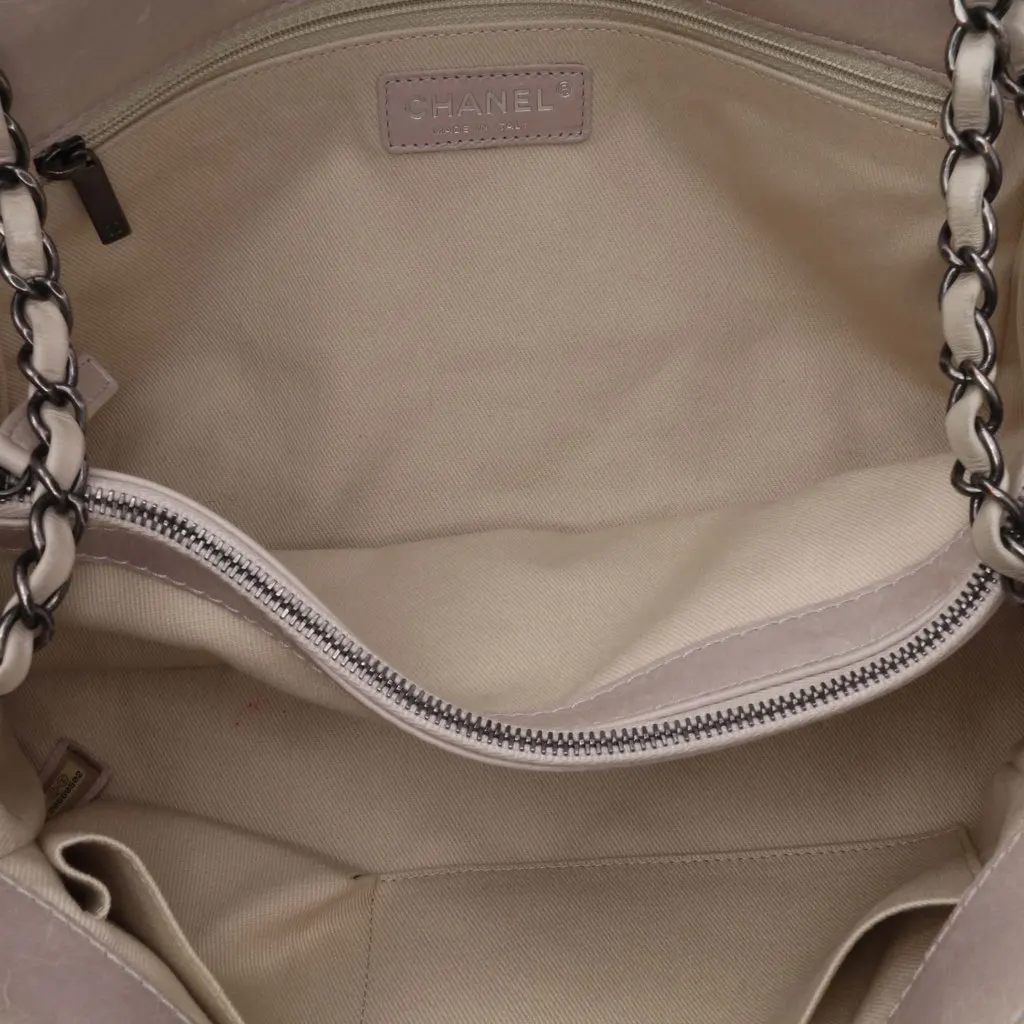 Chanel Large Quilted Glazed Calfskin Coco Soft Flap Brown Leather Good - Model View