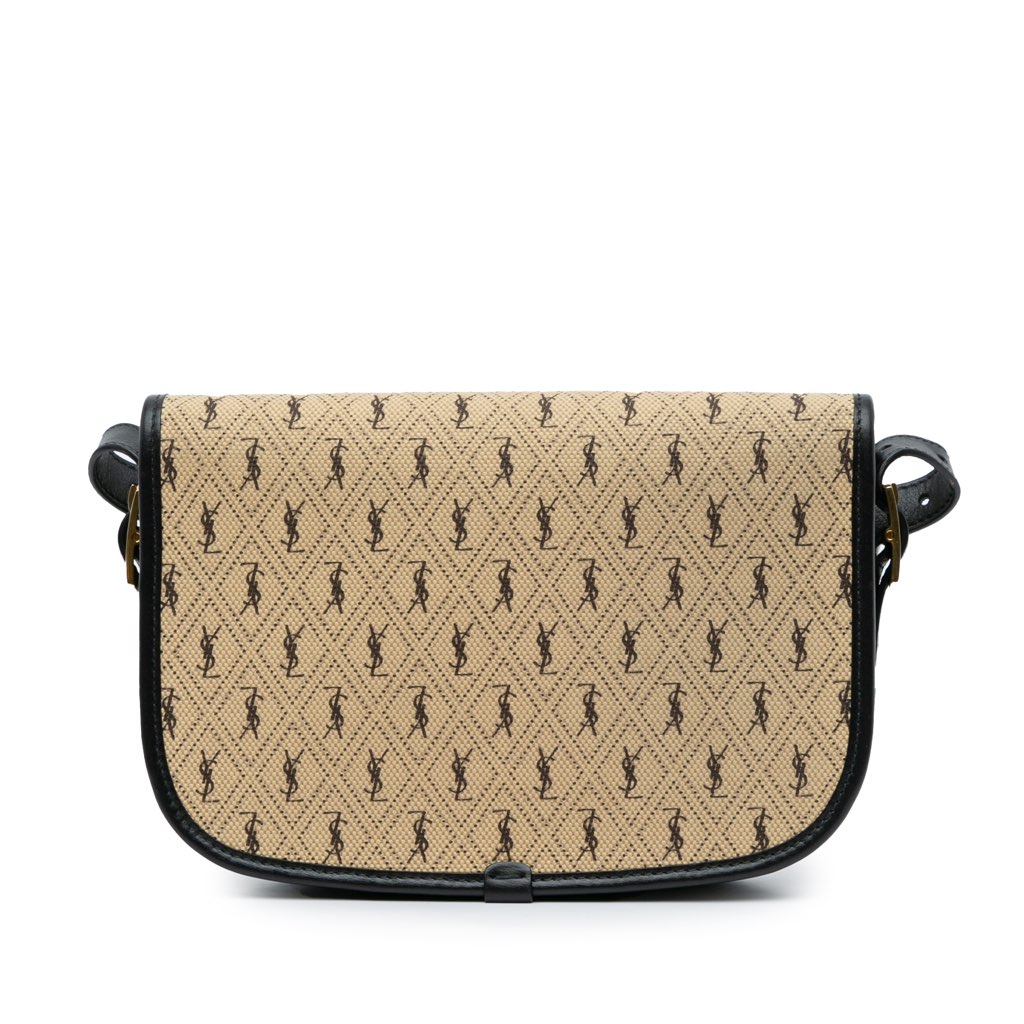 Saint Laurent Medium Canvas Monogram All Over Crossbody - 3