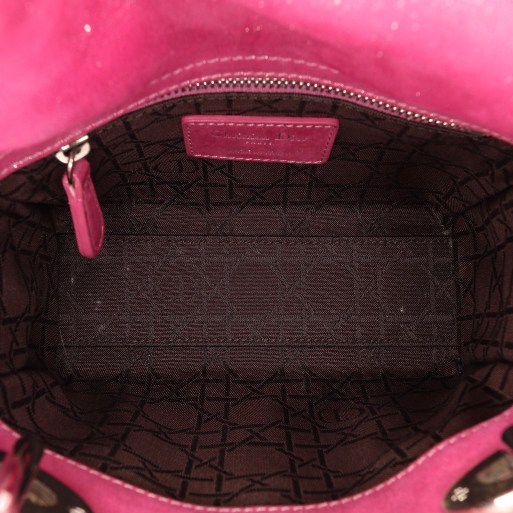 Dior Mini Iridescent Lambskin Cannage Lady Dior - 4