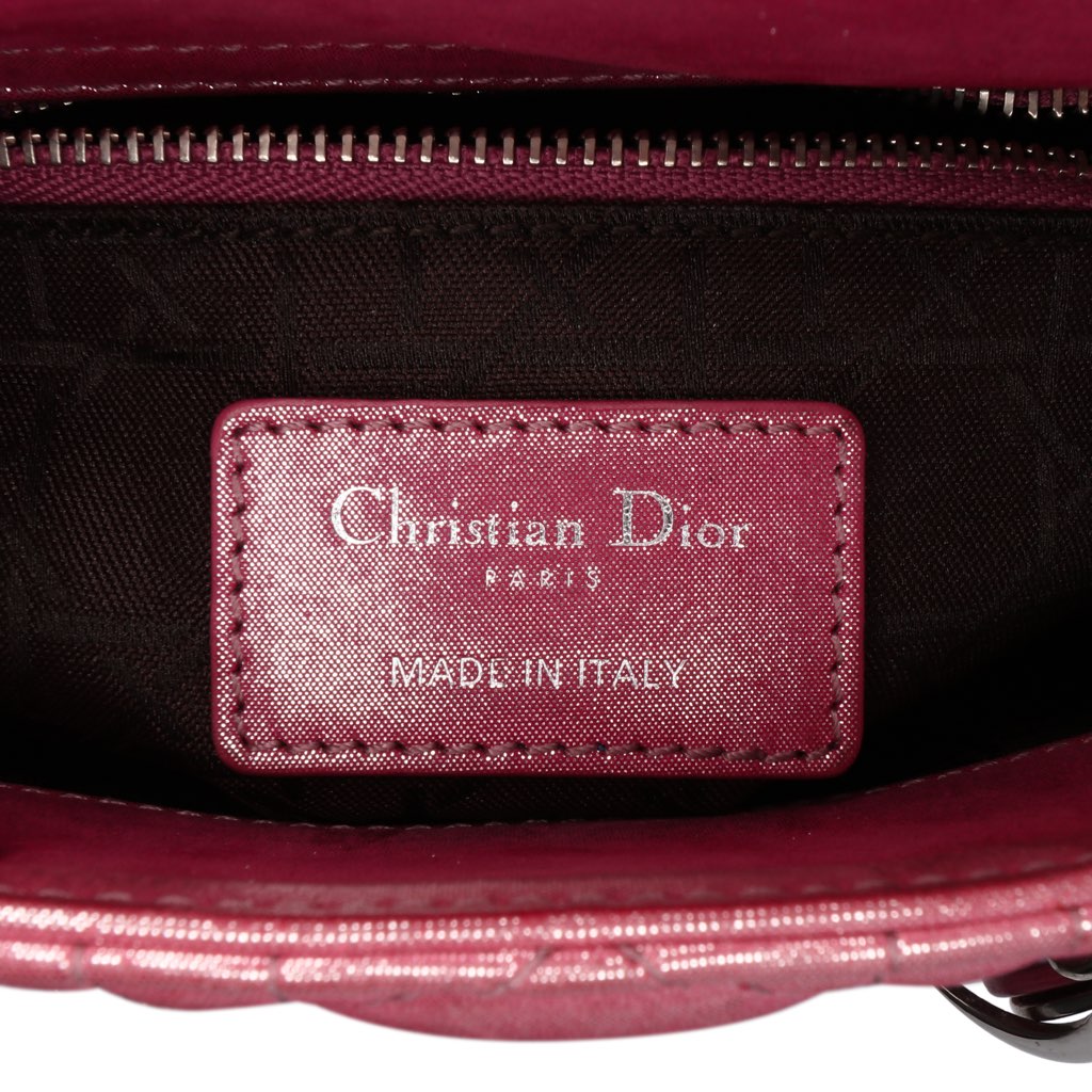 Dior Mini Iridescent Lambskin Cannage Lady Dior - 5