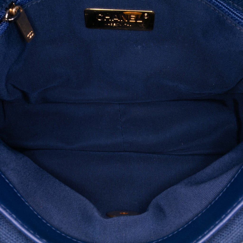 Chanel Medium Canvas and Cotton 19 Flap - 4