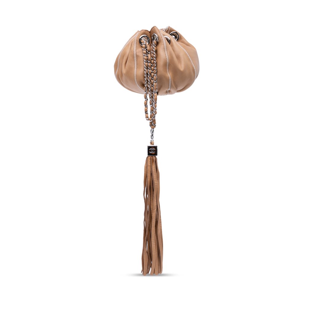 Chanel Mini Lambskin and Satin Reversible Sac Cordon