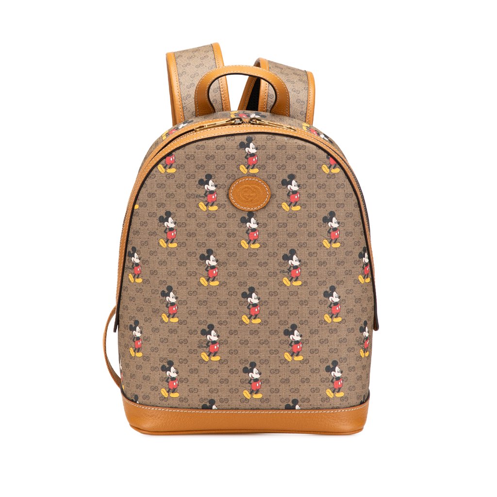 Gucci Disney Small Micro GG Supreme Mickey Mouse Dome Backpack