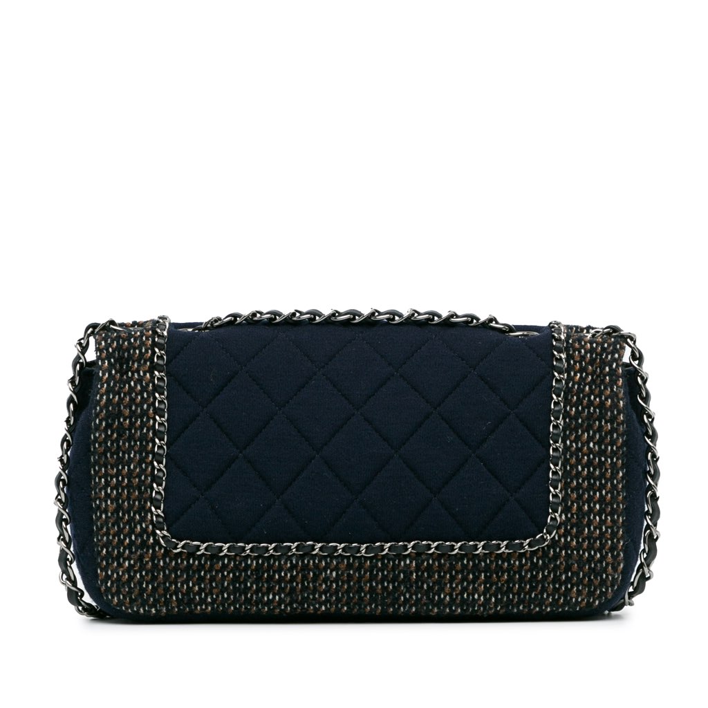 Chanel Small Jersey Tweed Flap - 4