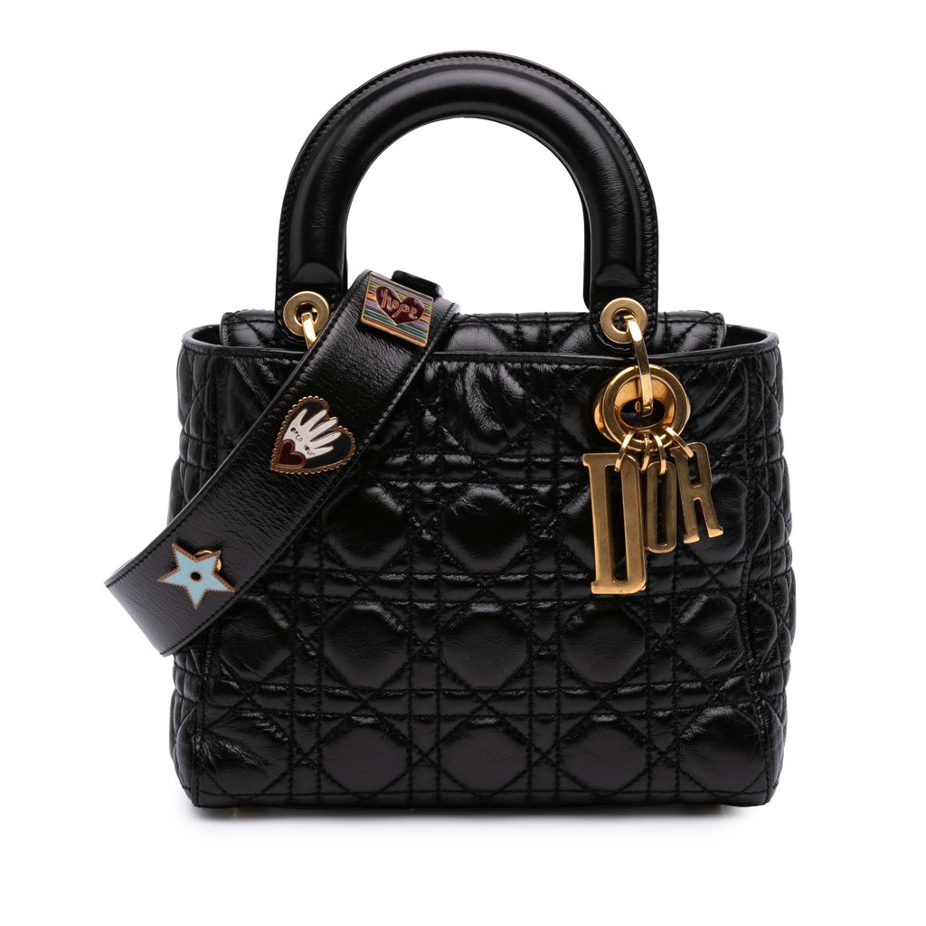 Dior Small Crinkled Patent Cannage My ABCDior Lady Dior