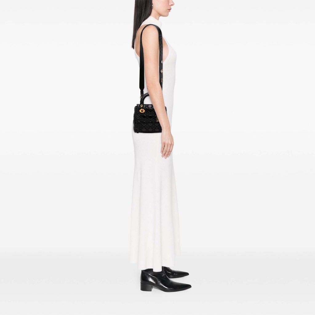 Dior Small Crinkled Patent Cannage My ABCDior Lady Dior - Image 10