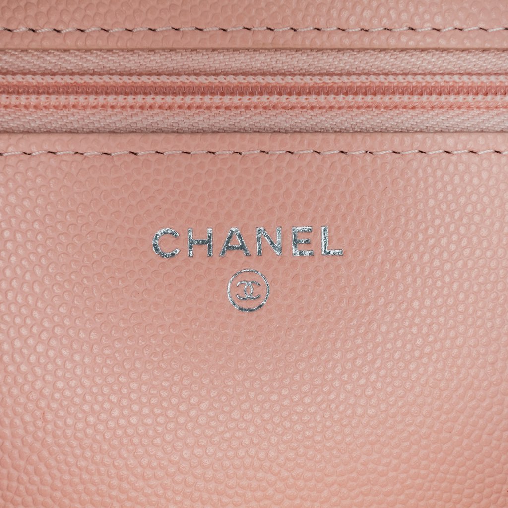 Chanel CC Quilted Caviar Wallet On Chain - 5