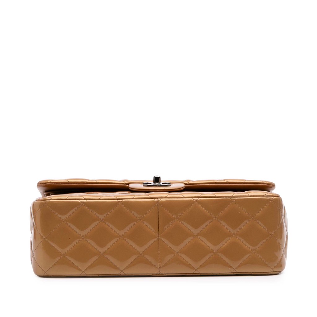 Chanel Jumbo Classic Metallic Patent Double Flap - 3
