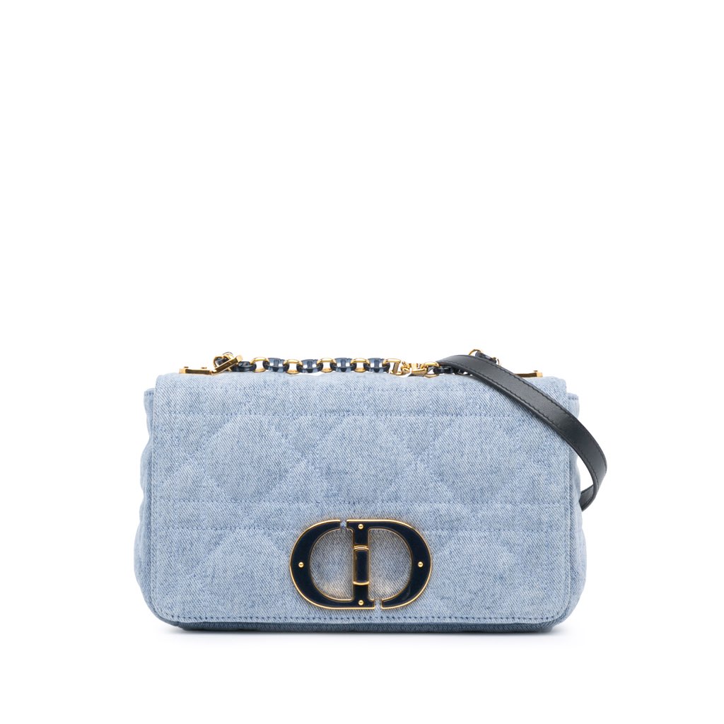 Dior Medium Denim Macrocannage Caro Bag