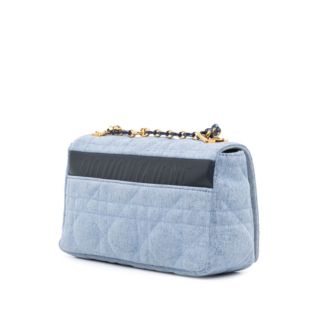 Dior Medium Denim Macrocannage Caro Bag - 2