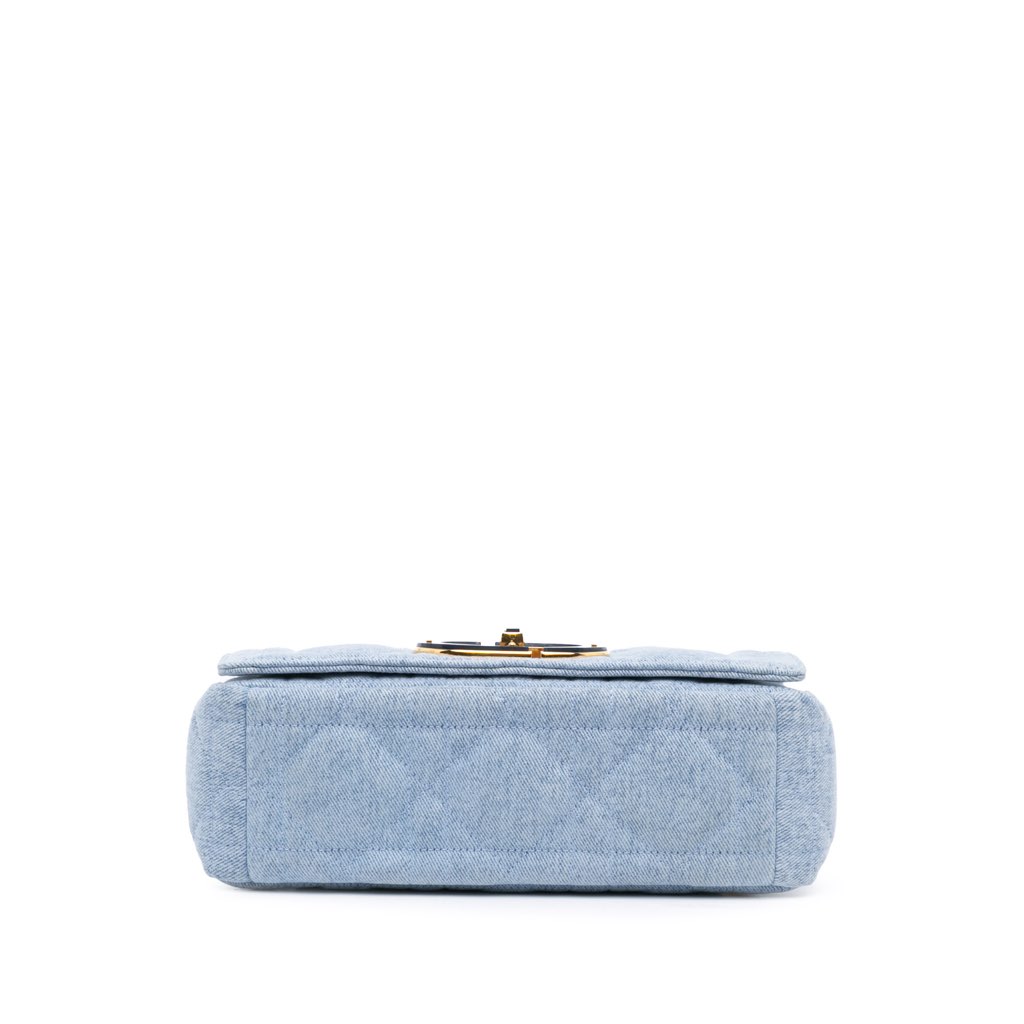 Dior Medium Denim Macrocannage Caro Bag - 3