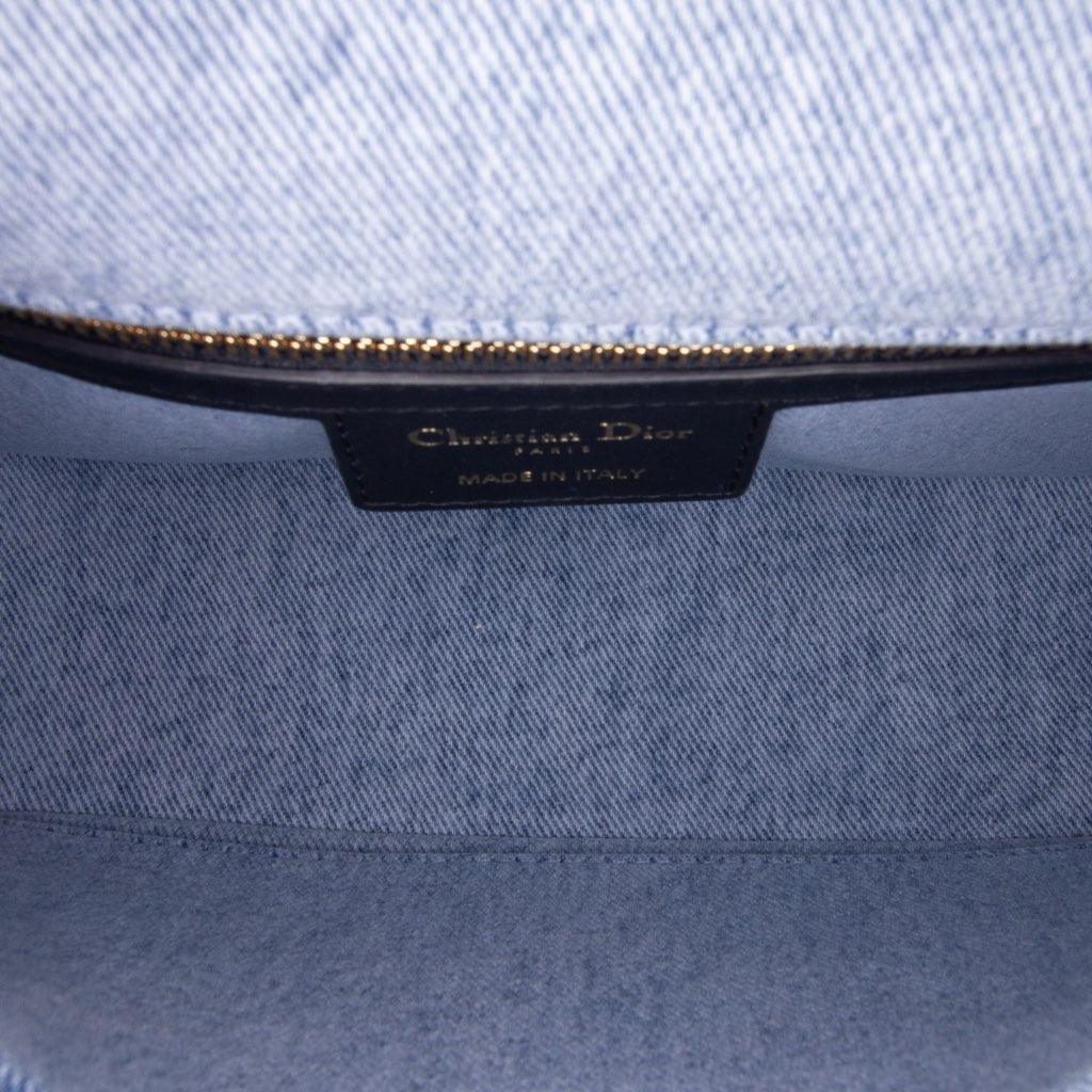 Dior Medium Denim Macrocannage Caro Bag - 4