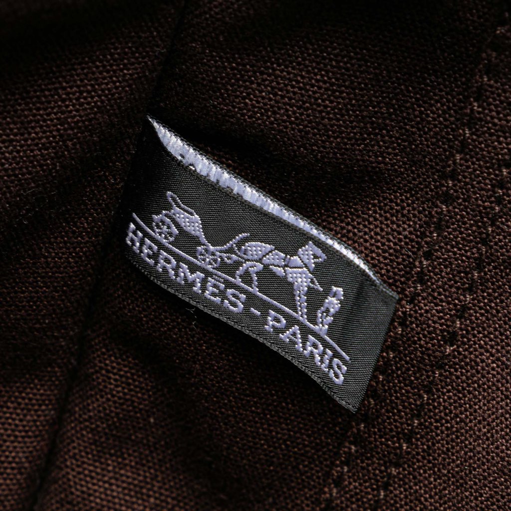 Hermès Canvas and Leather Fourre Tout MM - Detail 1