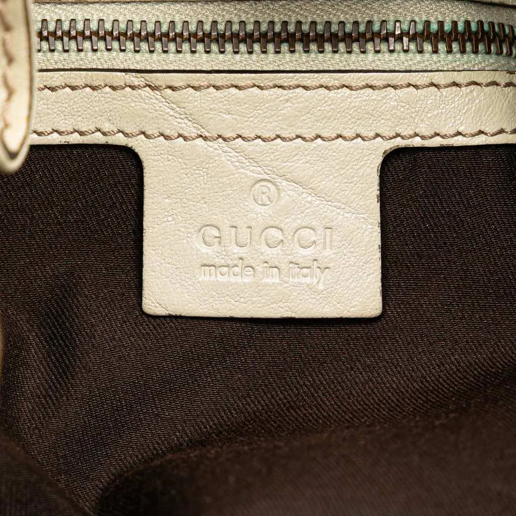 Gucci GG Canvas Interlocking Icon Drawstring Hobo Brown Canvas Good - Box View