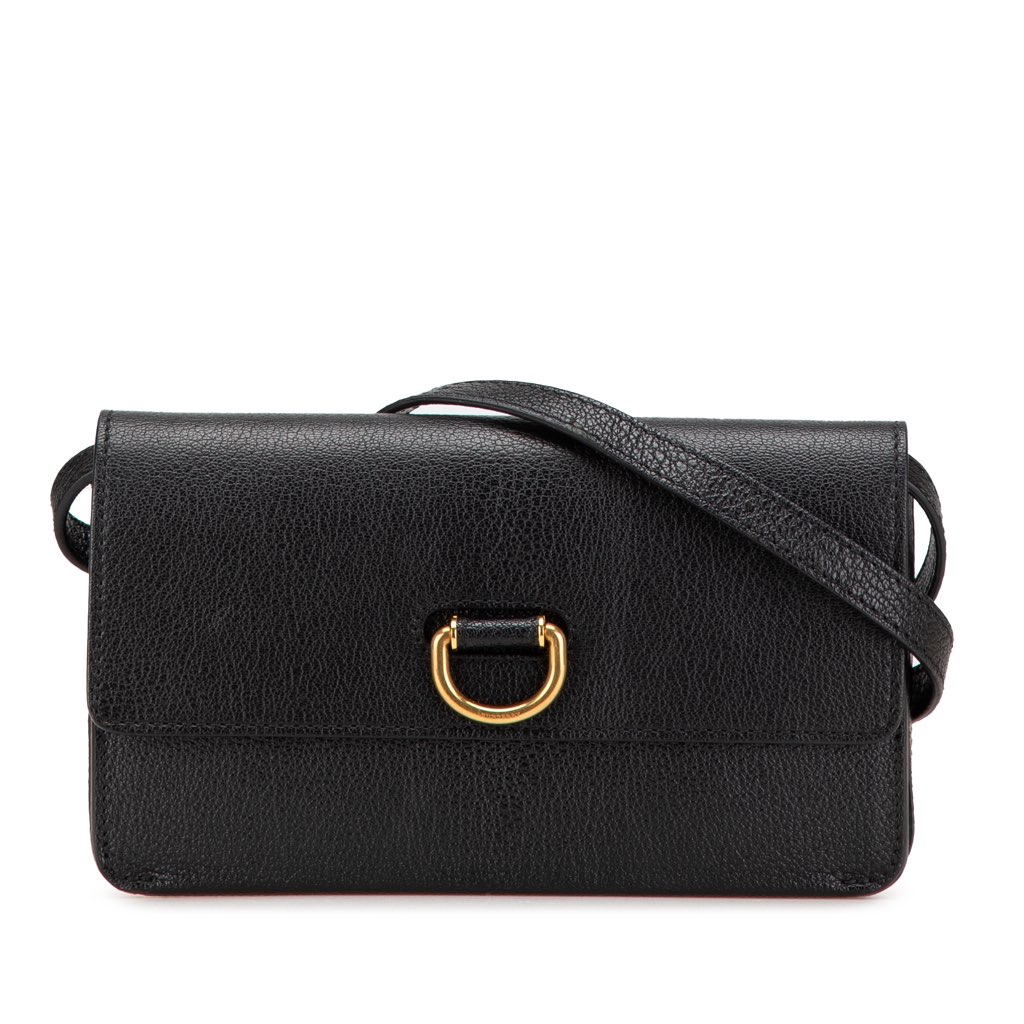 Burberry Leather Hayes D Ring Crossbody