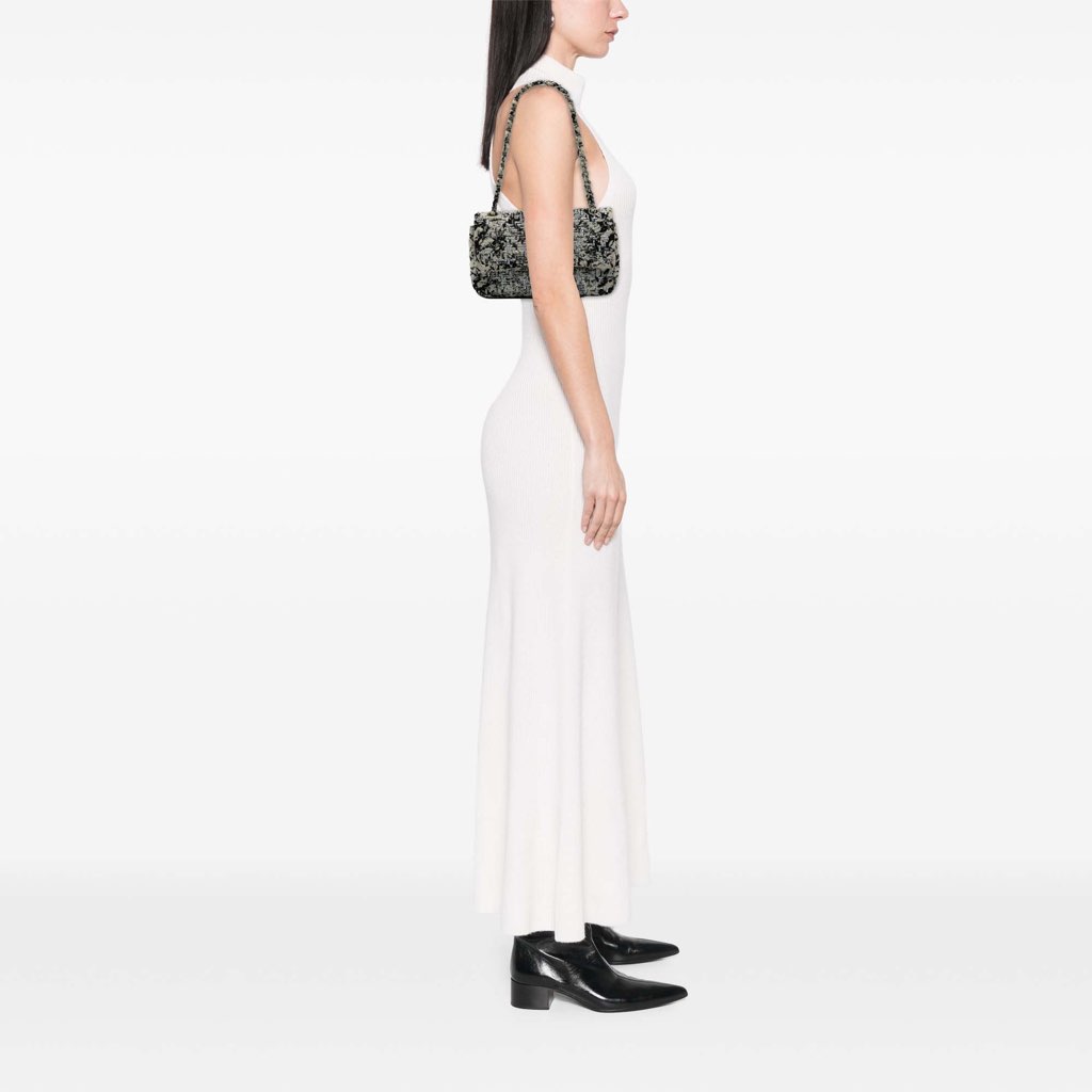 Chanel Medium Classic Wool Herringbone Double Flap - Image 14