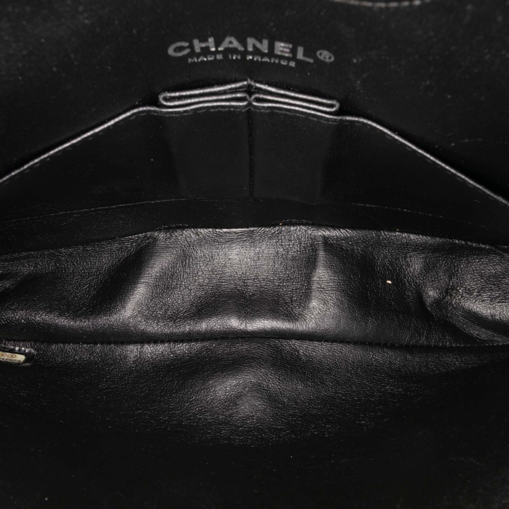 Chanel Medium Classic Wool Herringbone Double Flap - 4