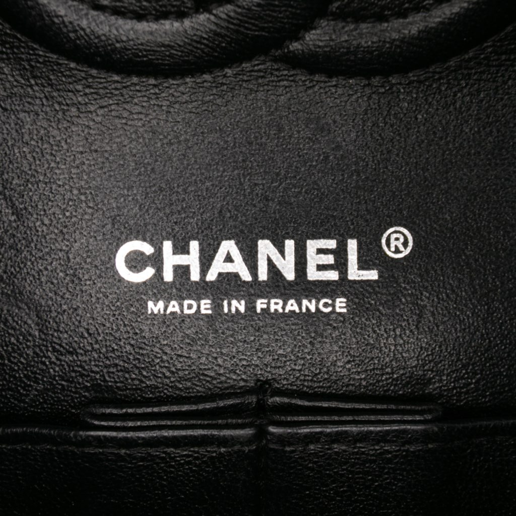 Chanel Medium Classic Wool Herringbone Double Flap - Side view