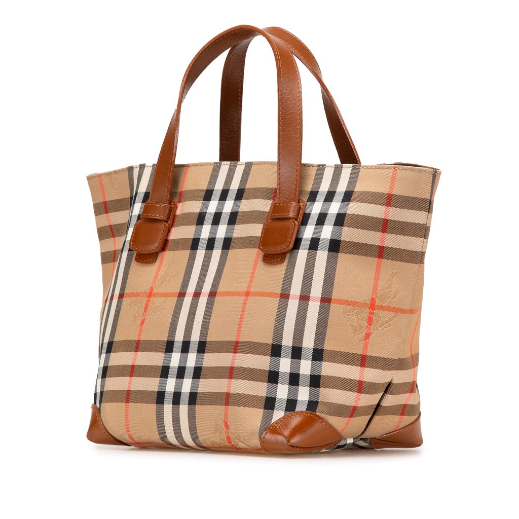 Burberry Haymarket Check Canvas Handbag - 2
