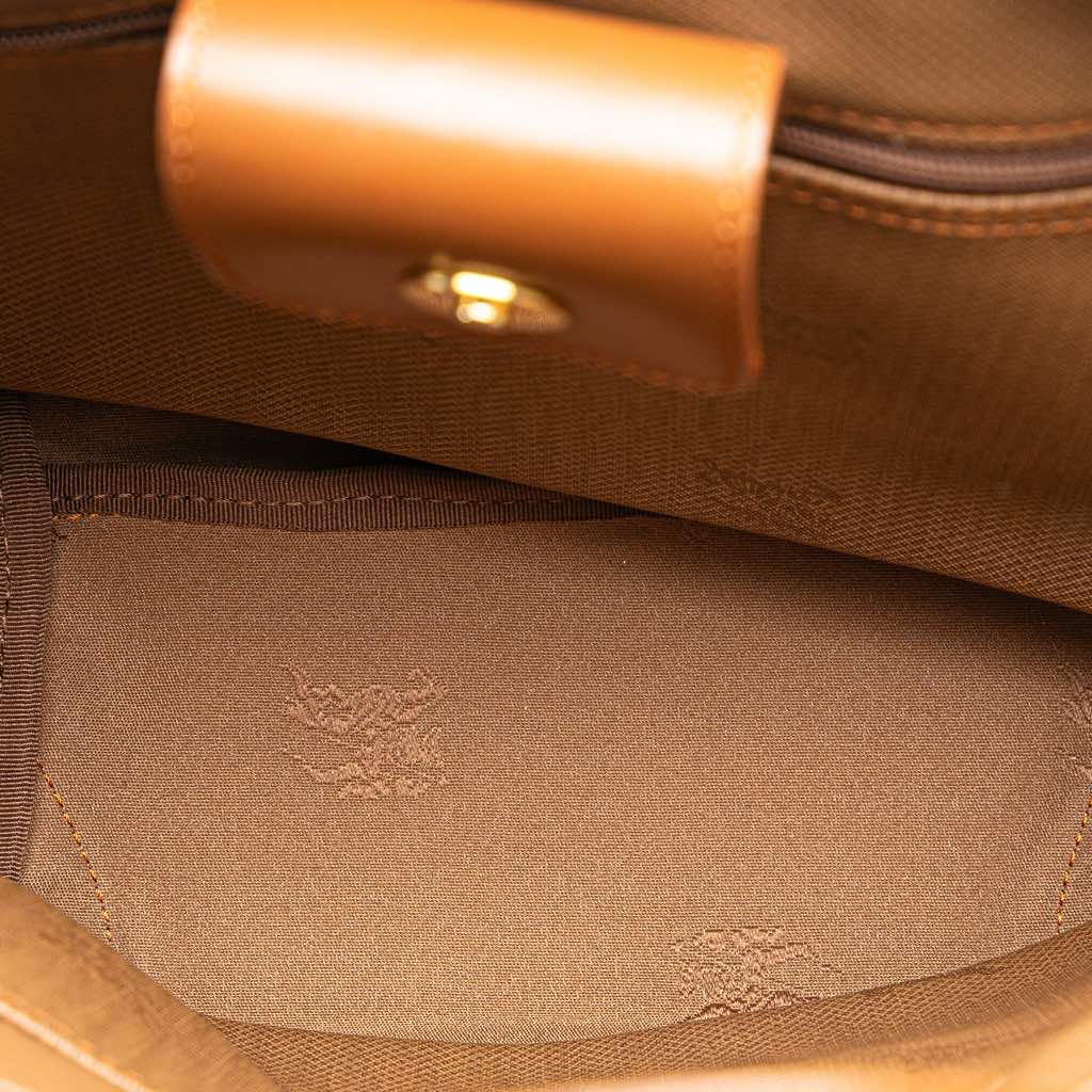 Burberry Haymarket Check Canvas Handbag - 4