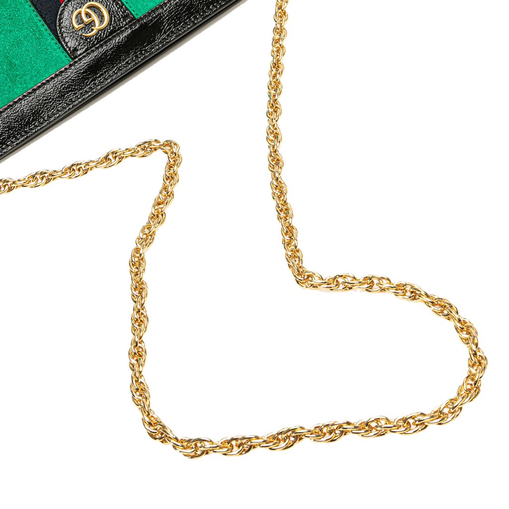 Gucci Small Suede Ophidia Chain Crossbody - Image 13