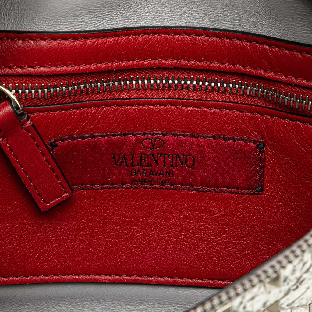Valentino Metallic Craquele Nappa Rockstud Spike Belt Bag - 5