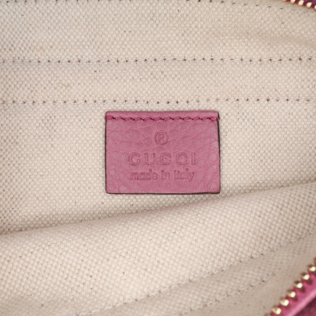 Gucci Pebbled Calfskin Piston Broadway Evening Bag - 5