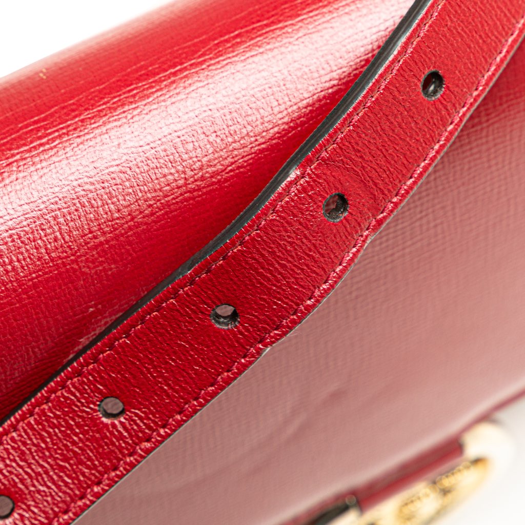 Gucci Small Textured Calfskin GG Ring  Torchon Crossbody - Image 14