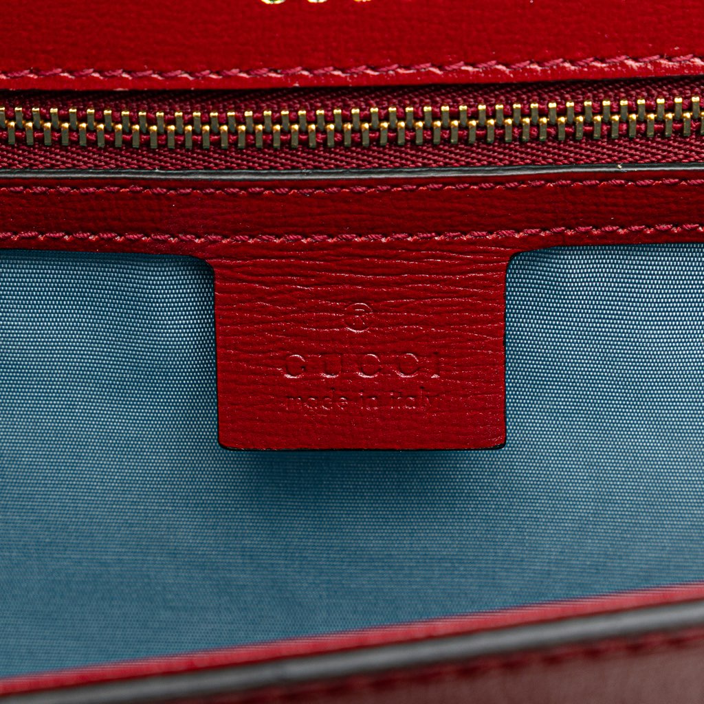 Gucci Small Textured Calfskin GG Ring  Torchon Crossbody - Side view