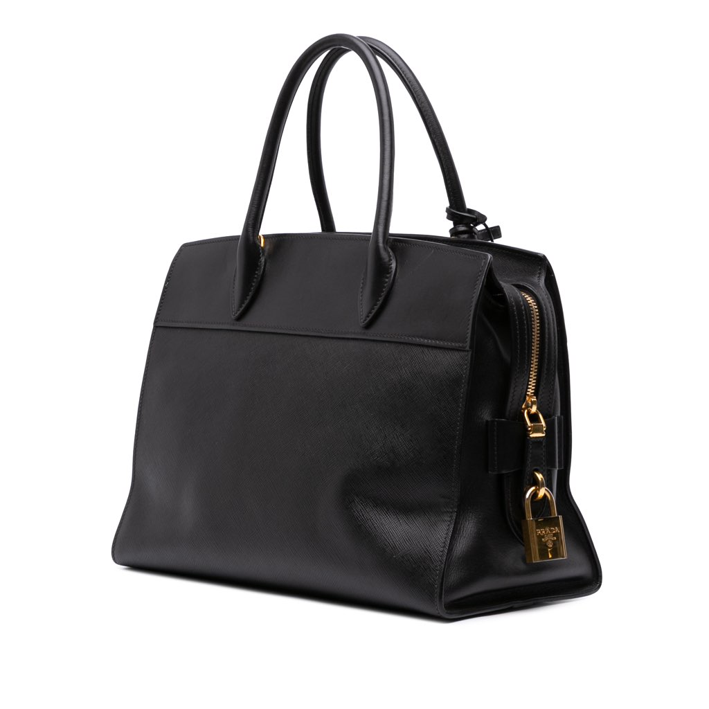 Prada Saffiano and City Calf Esplanade Satchel - 2