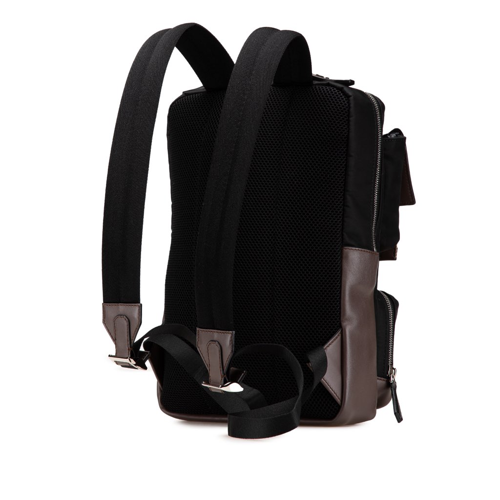 Fendi Zucca Canvas and Nylon Multi Pocket Backpack - 2