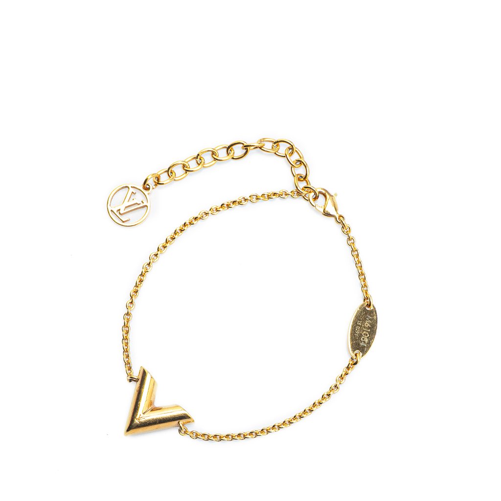 Louis Vuitton Gold Plated Essential V Bracelet - 2