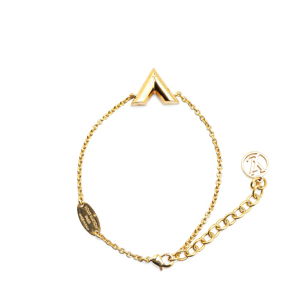 Louis Vuitton Gold Plated Essential V Bracelet - 3