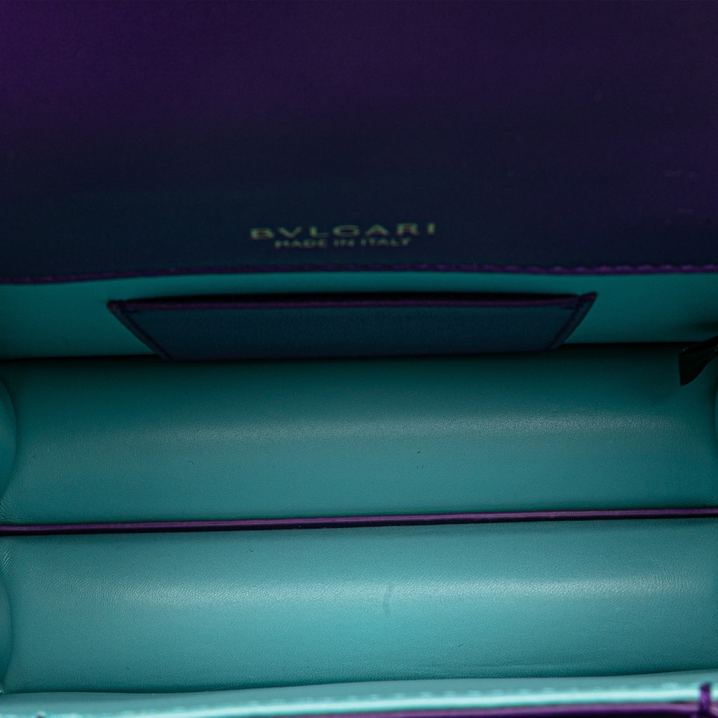 Bvlgari Small Leather Serpenti Forever Maxi Chain Satchel - 4