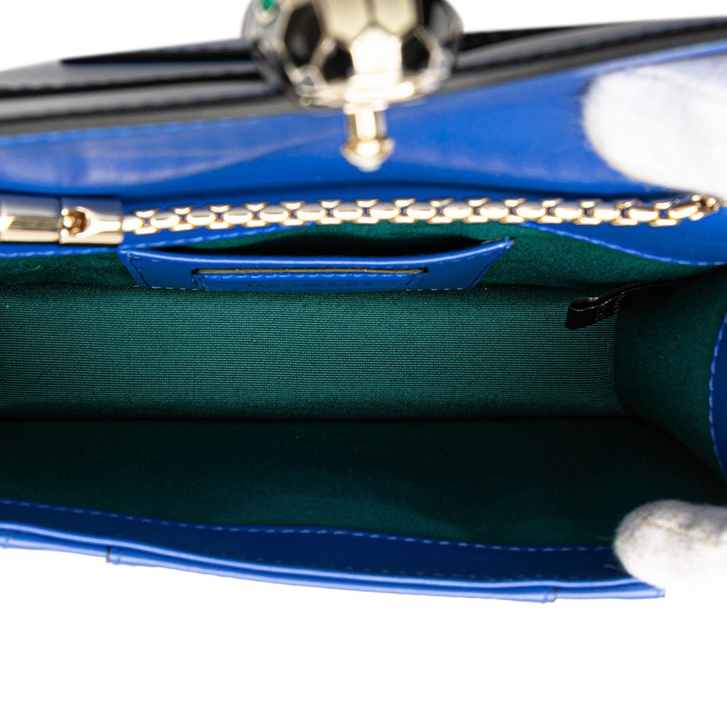 Bvlgari Small Leather Square Serpenti Forever Chain Crossbody - 4