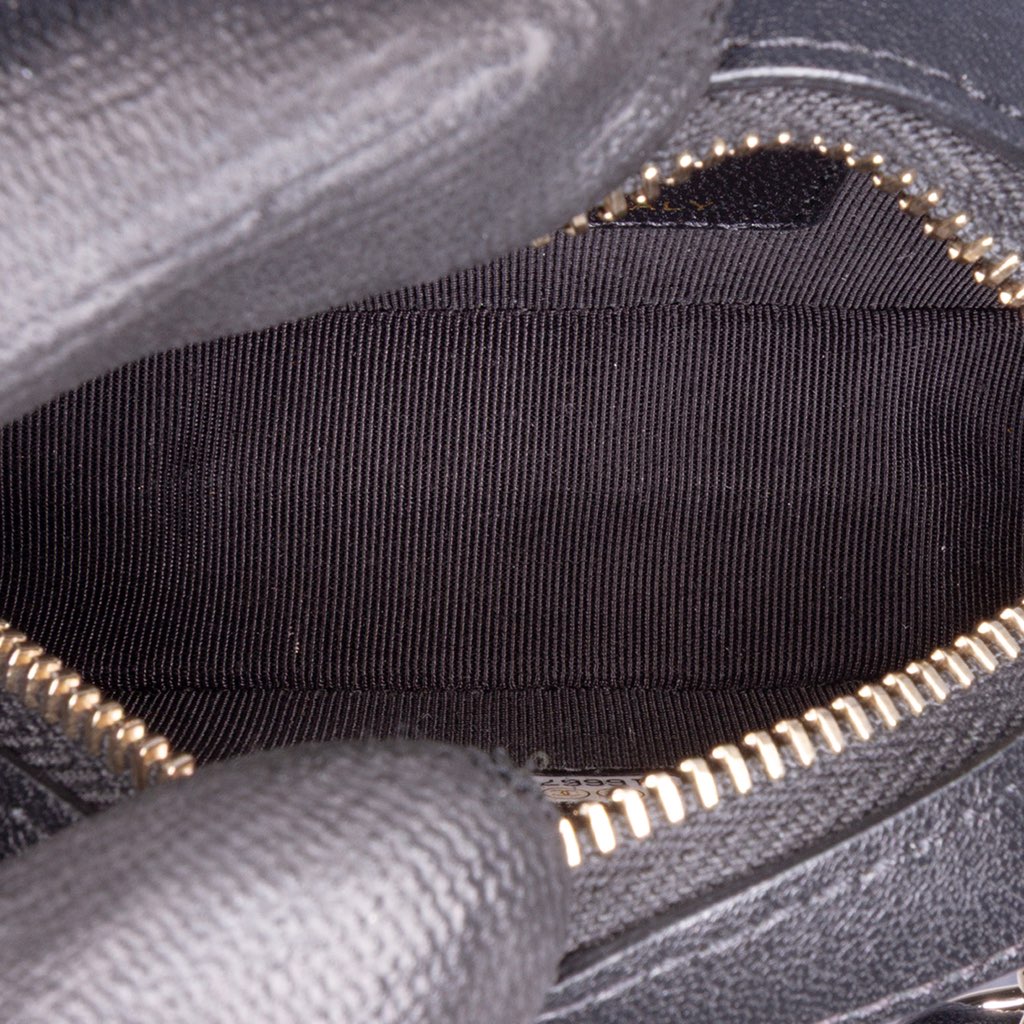 Chanel CC Quilted Lambskin Round Chain Around Clutch With Chain - 4