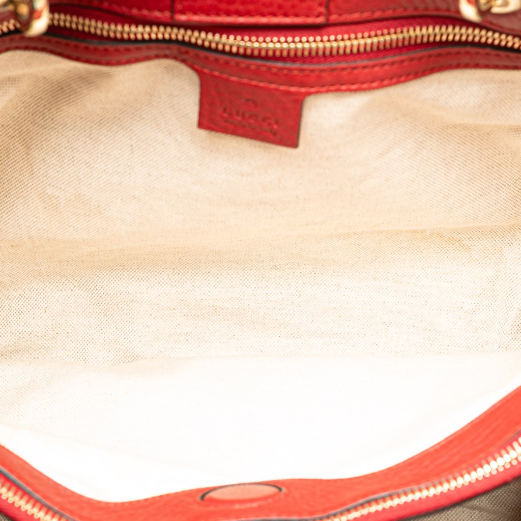 Gucci Medium Calfskin Bamboo Shopper Satchel - 4