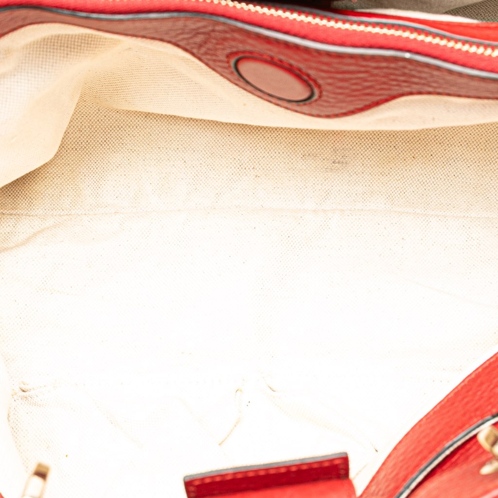 Gucci Medium Calfskin Bamboo Shopper Satchel - 5