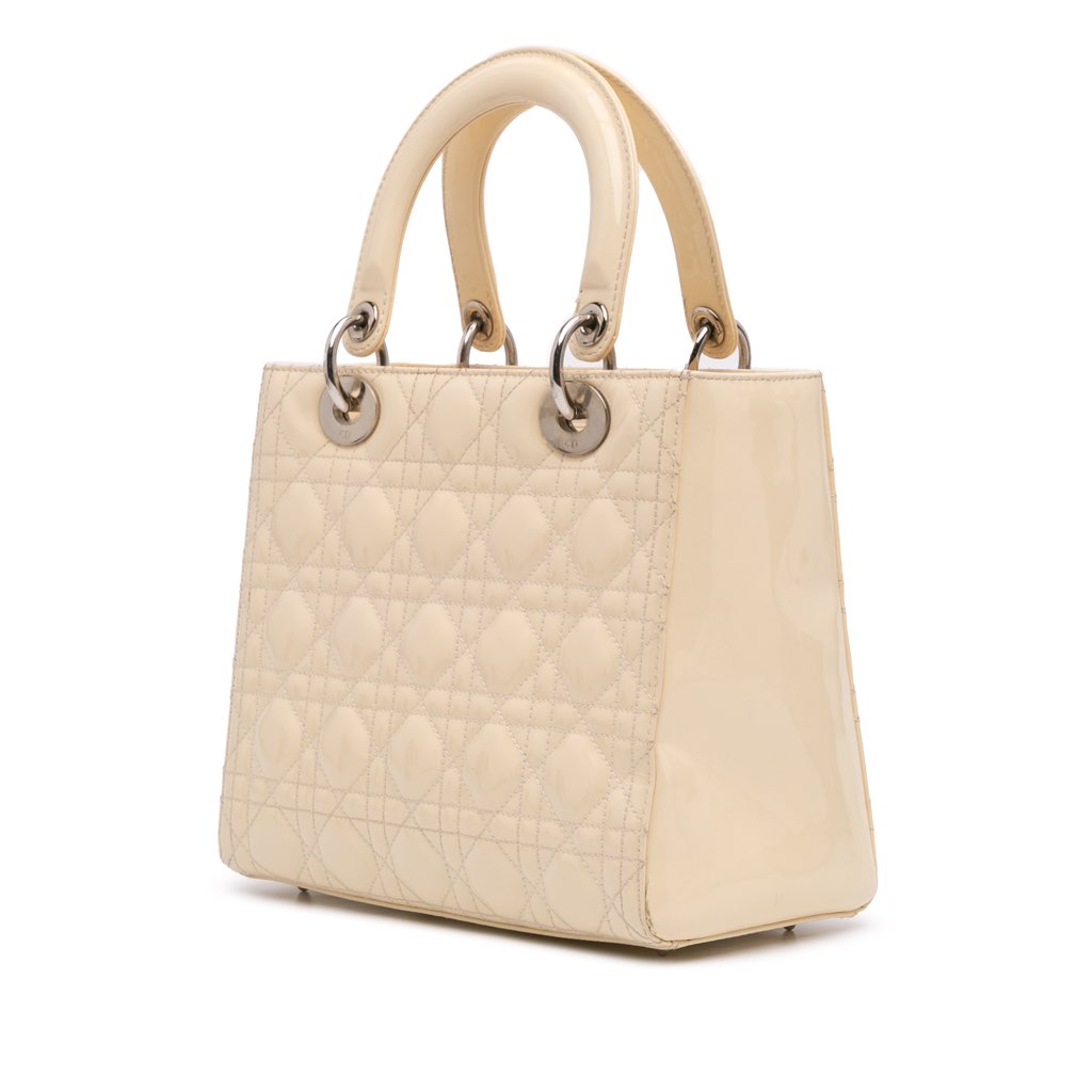 Dior Medium Patent Cannage Lady Dior - 2