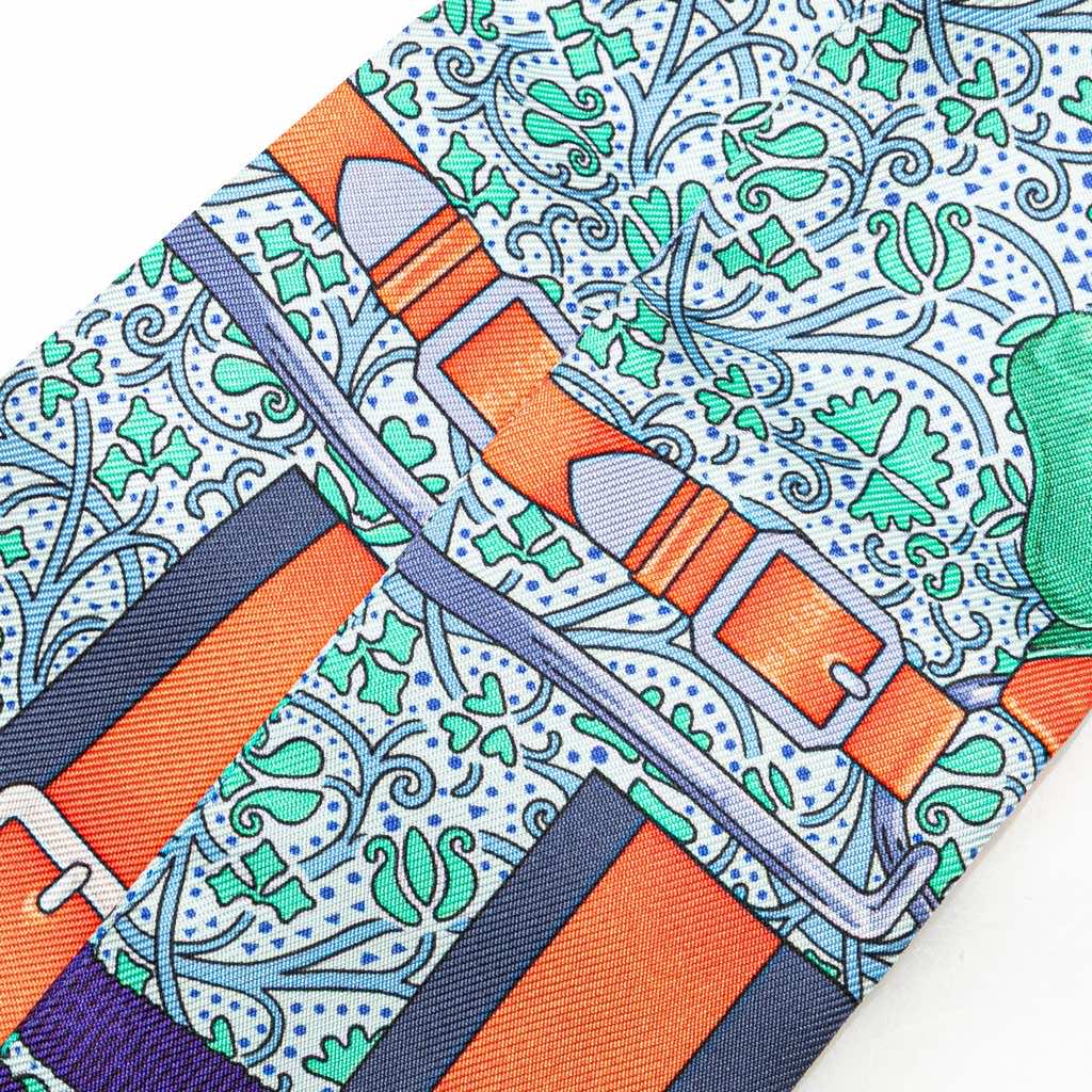 Hermès Grand Manege Fleuri Silk Twilly Scarf - 2
