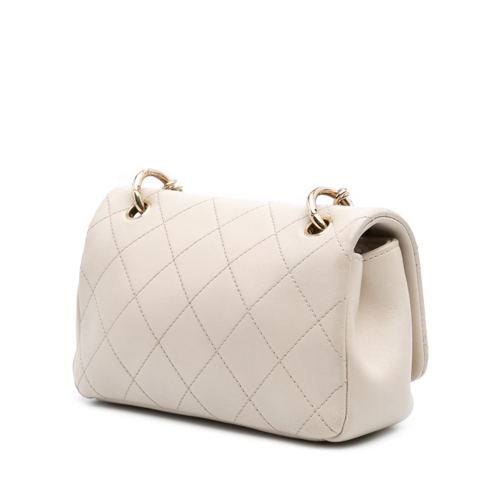 Chanel Medium Lambskin Twist Chain Enamel CC Flap - 2