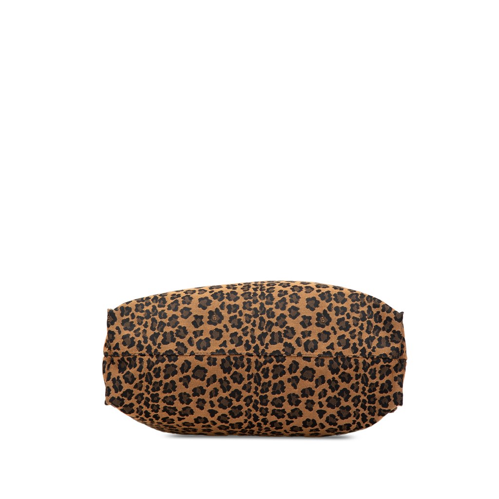Fendi Leopard Print Canvas Tote - 3