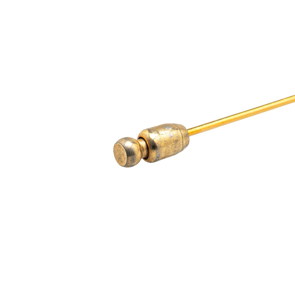 Hermès Gold Plated Clou de Selle Stick Pin Brooch - 4