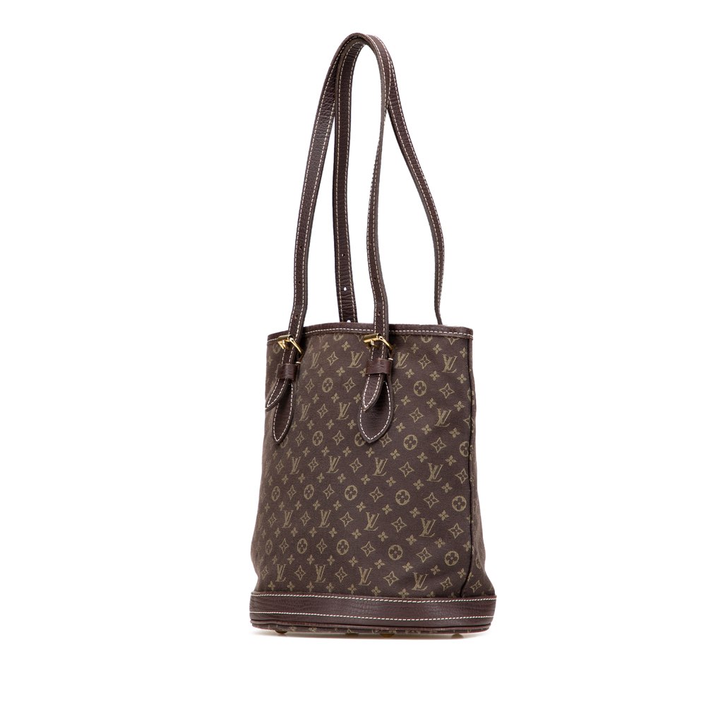 Louis Vuitton Monogram Mini Lin Bucket PM - Back view