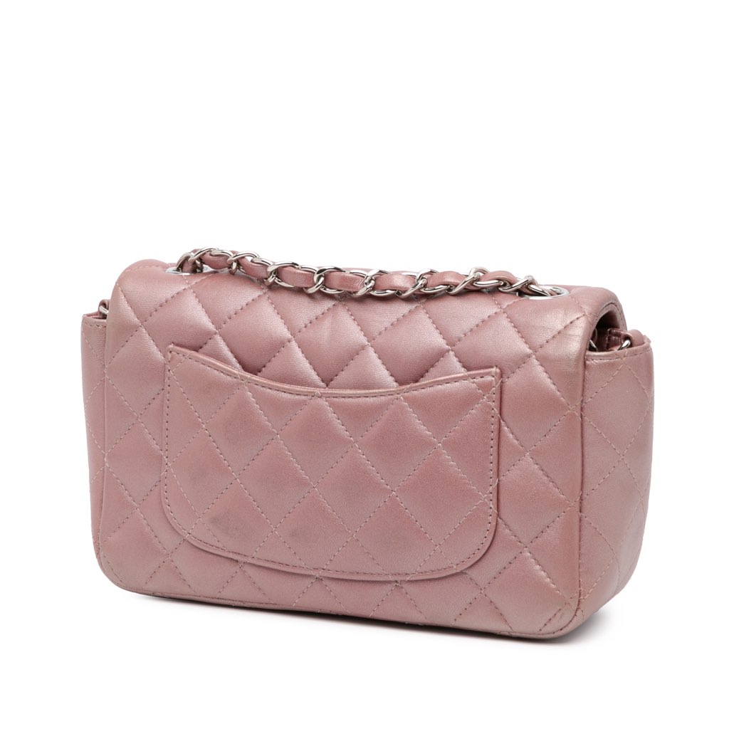 Chanel Mini Rectangular Classic Iridescent Lambskin Single Flap - 2